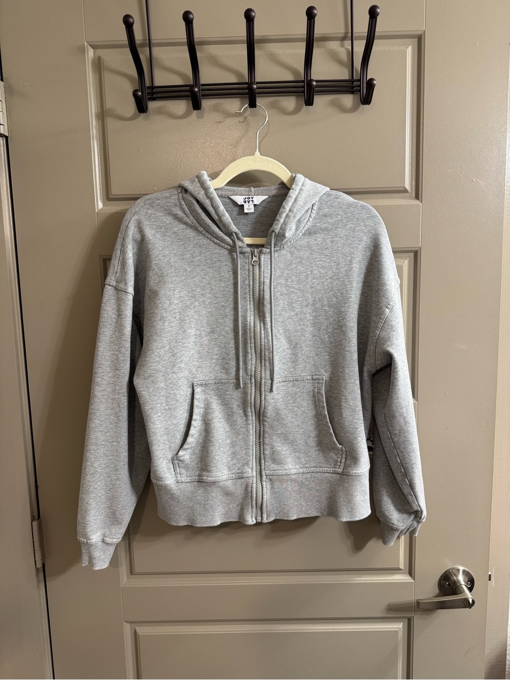 JoyLab Heather Gray Zip Up Hoodie
